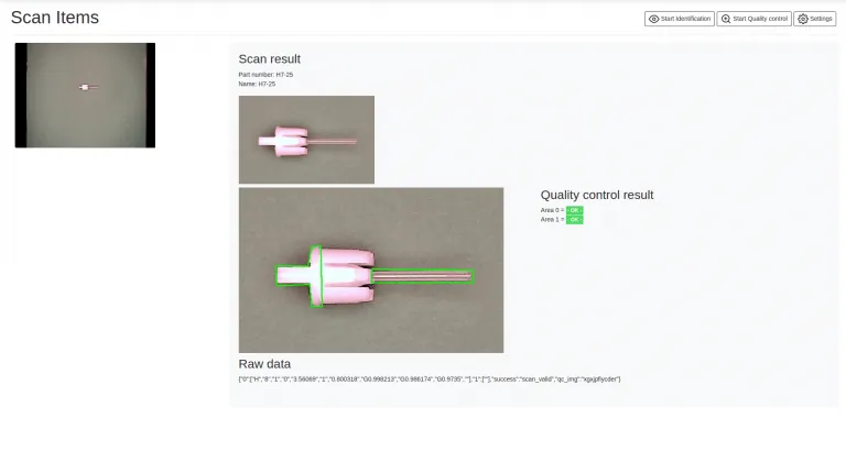 AI vision inspection of syringe needle and barrel